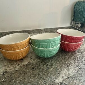 Trudeau Porcelain All-Purpose Bowls Set of 6
